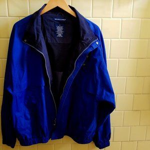 Like NEW Devon & Jones Men’s Jacket Windbreaker Full Zip Vented Back Size XL